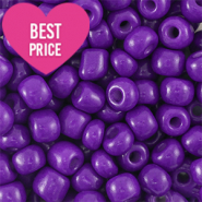 Rocalla cristal 6/0 (4mm) Púrpura oscuro