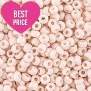 Rocalla cristal 8/0 (3mm) Beige durazno