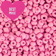 Rocalla cristal 8/0 (3mm) Ponche rosa