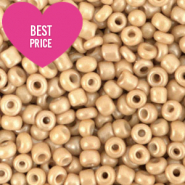 Rocalla cristal 12/0 (2mm) Beige gamuza