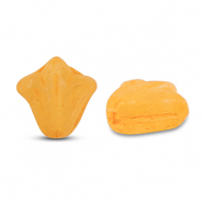 Abalorios Checos lily flower 9x8mm Naranja-mate