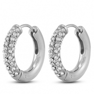 Pendientes Acero Inox criollas Plateado