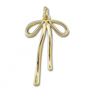 Metal TQ lat&oacute;n colgante lazo Dorado