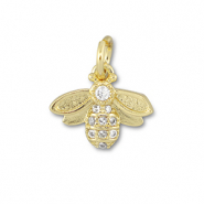 Metal TQ lat&oacute;n colgante abeja Dorado