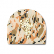 Colgantes de polímeros Marrón-rosa-blanco-dorado