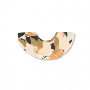 Colgantes de polímeros arco Marrón-rosa-blanco-dorado