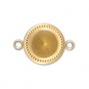 BY31&reg; Entrepieza Acero Inox con engaste para SS39 chat&oacute;n Dorado