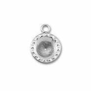 BY31&reg; Colgantes Acero Inox con engaste para SS29 chat&oacute;n Plateado