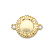 BY31&reg; Entrepieza Acero Inox con engaste para SS20 base plana Dorado