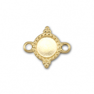 BY31&reg; Entrepieza Acero Inox con engaste para SS20 base plana Dorado