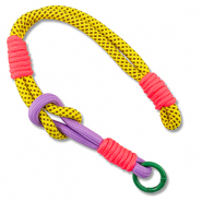 Correas de muñeca trendy para móvil Amarillo-rosa neón-lila-verde