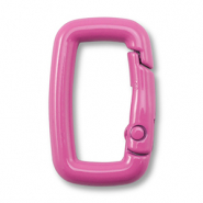 Fornituras coloridas de llavero rect&aacute;ngulo Rosa magenta