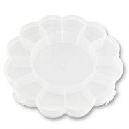 Expositor de joyer&iacute;a caja de almacenamiento 13 compartimentos flor Transparente