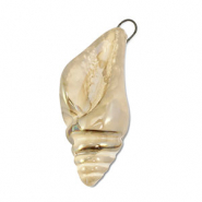 Colgantes de cer&aacute;mica griega DQ bocina Beige-marr&oacute;n