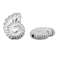 Abalorios metálicos DQ conchas Plateado vieja (sin níquel)