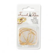 Beadsmith French wire extra heavy 1.8mm Dorado