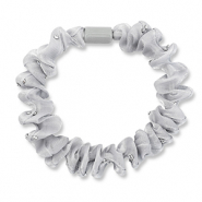 Coleteros para pelo con strass brillante Gris