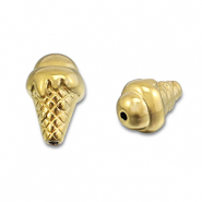 Abalorios Acero Inox helado Dorado