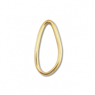 Fornituras Acero Inox entrepieza &oacute;valo Dorado