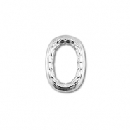 Fornituras Acero Inox entrepieza &oacute;valo Plateado