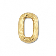 Fornituras Acero Inox entrepieza &oacute;valo Dorado