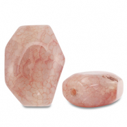 Piedras Naturales abalorios Calcedonia irregular Naranja melocotón