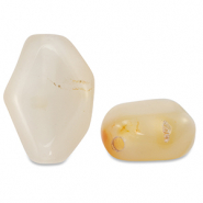 Piedras Naturales abalorios Ágata irregular Beige