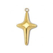 Colgantes Acero Inox cruz Dorado