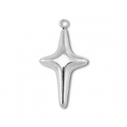 Colgantes Acero Inox cruz Plateado