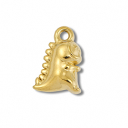 Colgantes Acero Inox dinosaurio Dorado