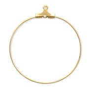 Fornituras Acero Inox pendientes criollas Dorado