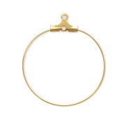 Fornituras Acero Inox pendientes criollas Dorado