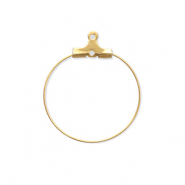 Fornituras Acero Inox pendientes criollas Dorado