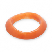 Pulseras bangle de resina Naranja flama