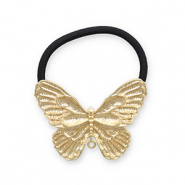 Accesorios para el pelo Coleteros para pelo con metálico mariposa Dorado-negro