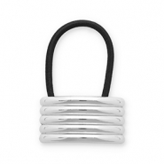 Accesorios para el pelo Coleteros para pelo con metálico Plateado-negro