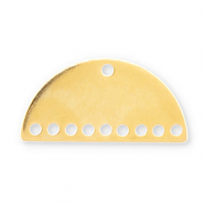 Colgantes metálicos DQ Eco-brass® entrepieza Dorado (sin níquel)