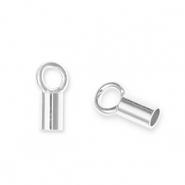 Fornituras metálicos DQ Eco-brass® terminal Plateado vieja (sin níquel)