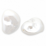 Imitación de perlas de agua dulce Blanco