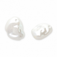 Imitación de perlas de agua dulce Blanco