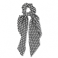 Coleteros para pelo con lazo Negro-blancuzco