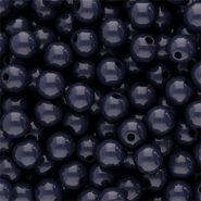 Abalorios acrílicos 6 mm brillante Antracita