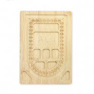Tablero de enfilado de joyas madera Natural (color madera natural)
