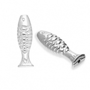 Abalorios Acero Inox pez Plateado