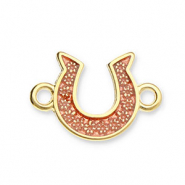 Colgantes metálicos DQ entrepieza herradura Dorado-marrón cobrizo (sin níquel)