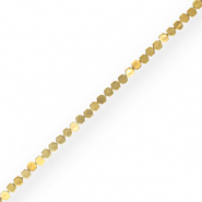 Abalorios Hematita hexágono Dorado