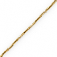 Abalorios Hematita rondeles Dorado