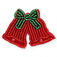 Broches campanas navideñas Rojo-verde