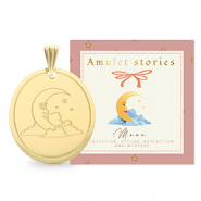 BY31® Colgantes Acero Inox luna Dorado