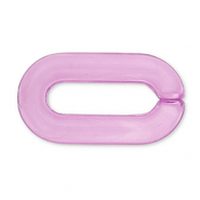 Cadena acr&iacute;lica de 20 mm con eslabones sueltos P&uacute;rpura lavanda